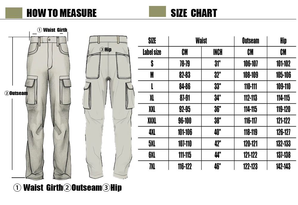 Men's White Cargo Trousers
