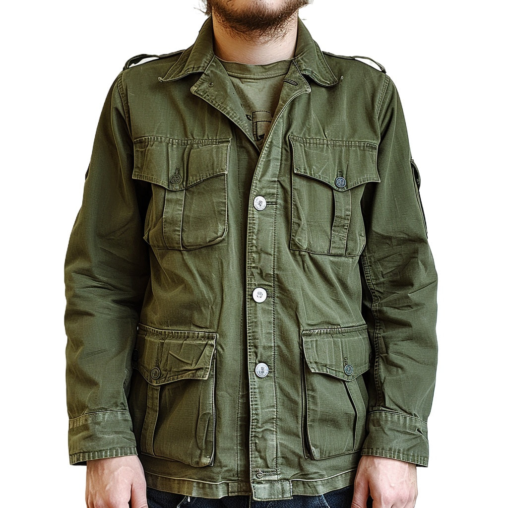 Rugged Men's Vintage Military Field Jacket M65