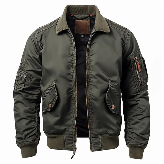 Mens Vintage Casual Flight Jacket Light Air Bomber Military Jacket