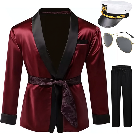 Smoking Jacket Vintage Halloween Costume Accessories for Adult